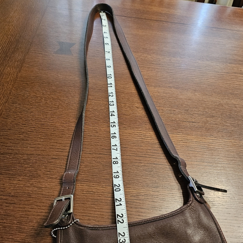 Coach Vintage Slim Hippie Flap Saddle Bag Brown 80D-9135 - Picture 10 of 14